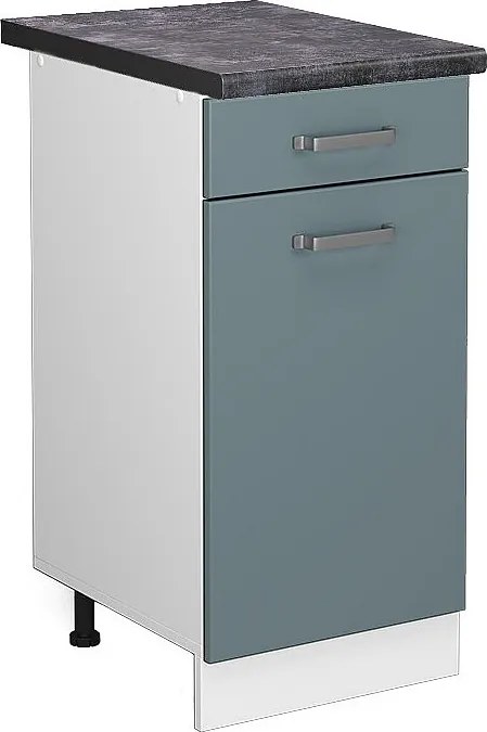 Szafka dolna do kuchni niebiesko-szary 40x60x81.6 r-line