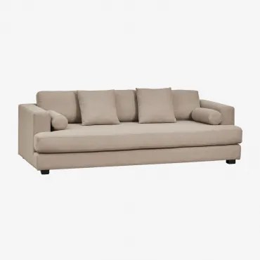 Sofa Z Siedziskiem W Tkaninie Neftis Buckle Bukla Brąz Mokka - Sklum