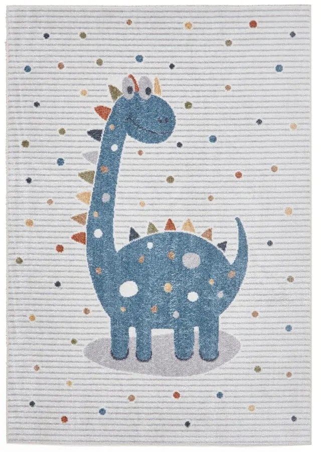 Niebiesko-jasnoszary dywan dziecięcy 120x170 cm Vida Kids Dinosaur – Think Rugs