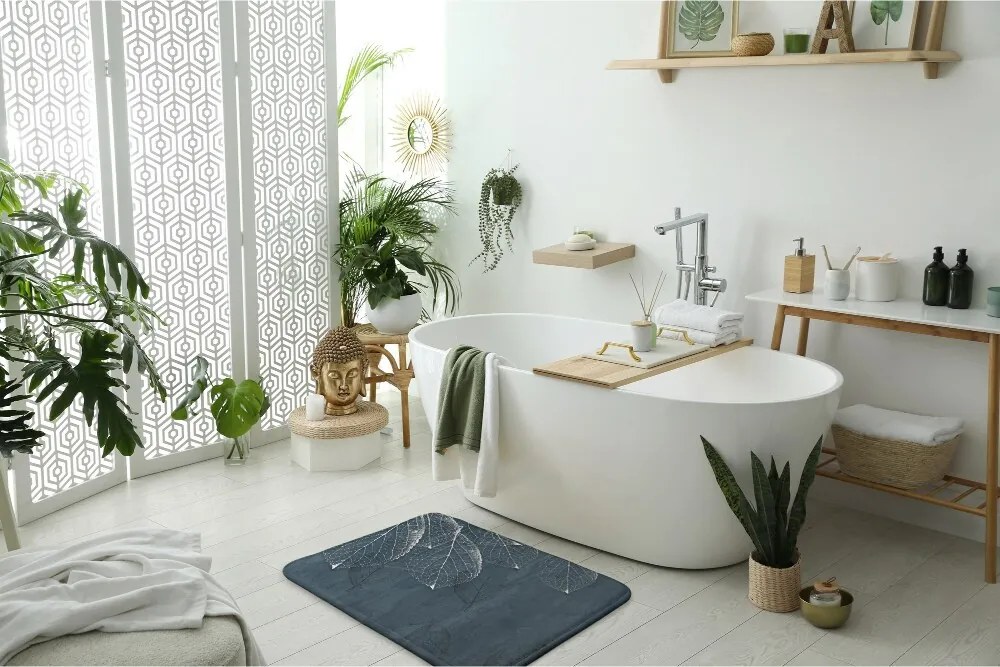 Dywanik łazienkowy Dywanik łazienkowy Kwiatowy wzór