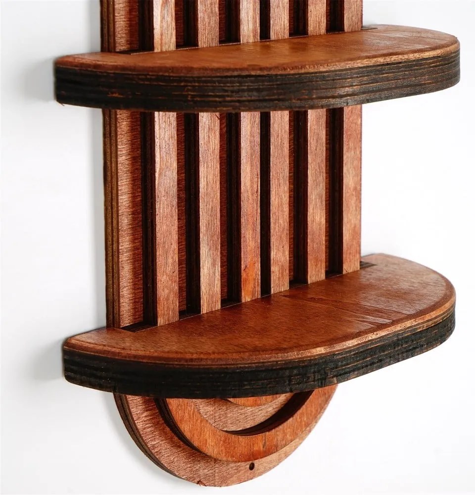 Jasnoczerwona wielopoziomowa półka 20 cm Raf – Kalune Design
