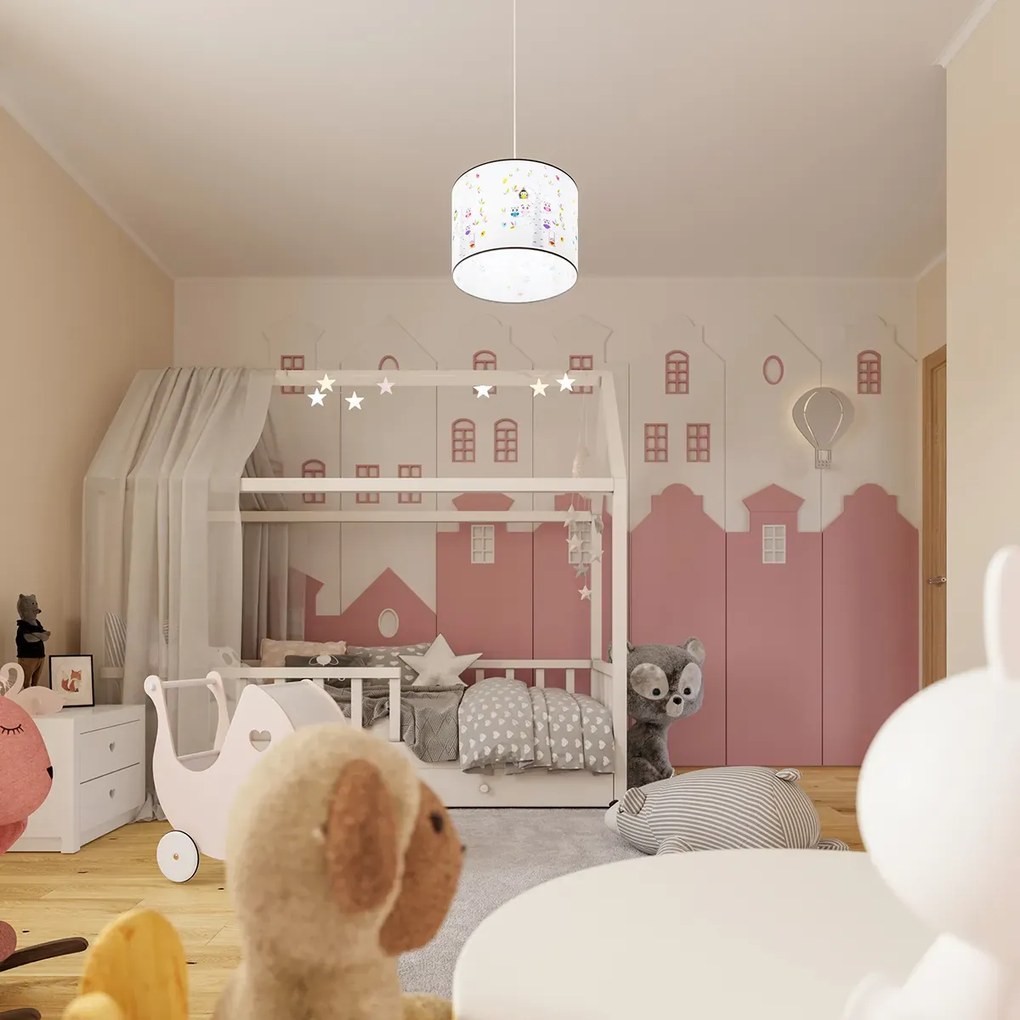 Lampa wisząca SOWY 40 biała SOLLUX  LIGHTING