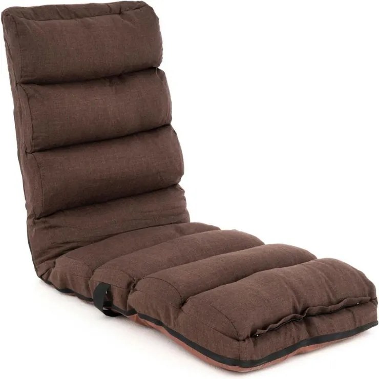Leżak regulowany, brązowy