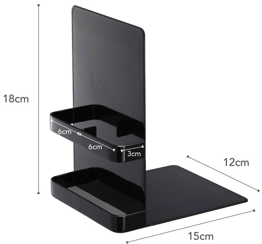 Czarna podpórka do książek YAMAZAKI Tower