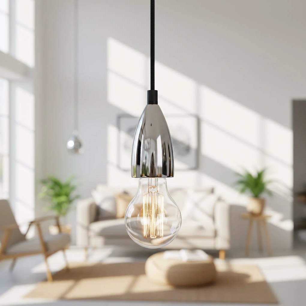 Lampa Sufitowa Wisząca Oprawka APP358-1CP CHROM