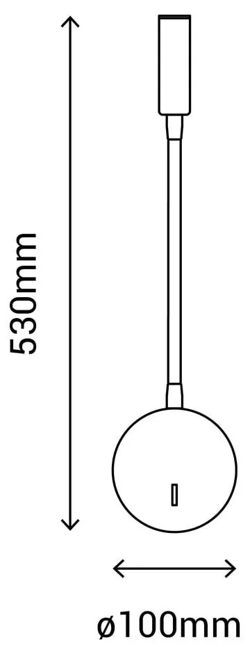 Biały kinkiet SULION Leo, wys. 53 cm