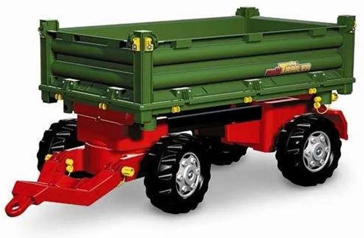 Rolly toys rollytrailer przyczepa rolly multi dwuosiowa zielona