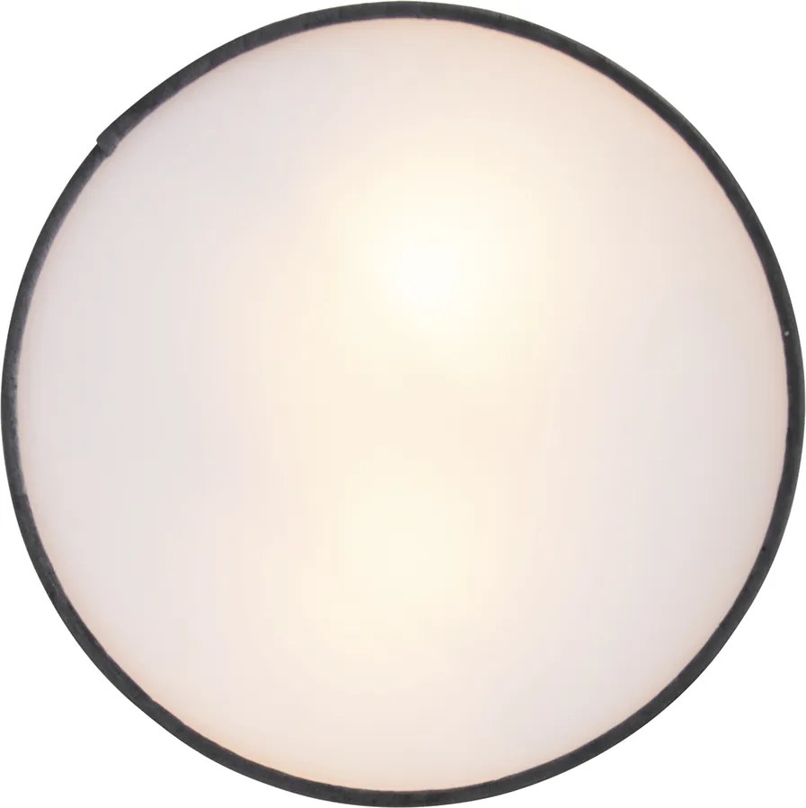 Nowoczesna lampa sufitowa szara 30 cm ze złotym wnętrzem - Drum