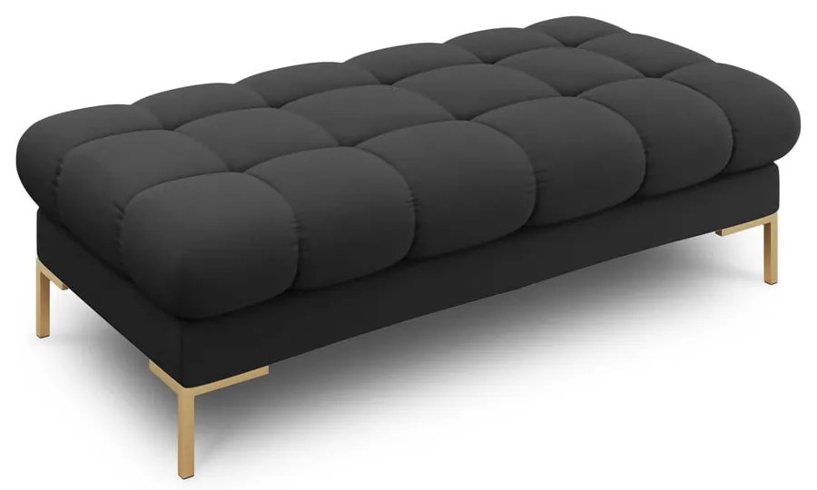 Ciemnoszara tapicerowana ławka Bali – Cosmopolitan Design