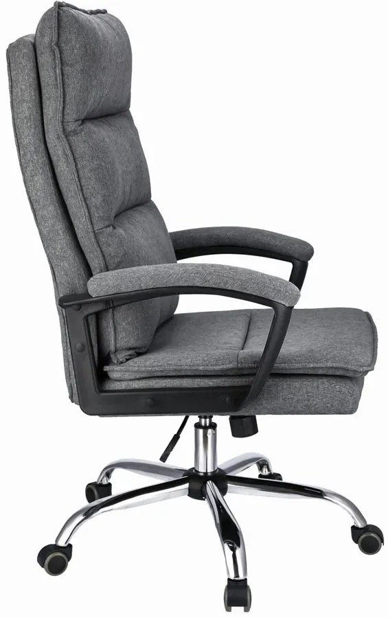 Ciemnoszary fotel biurowy z regulacją F1-K38