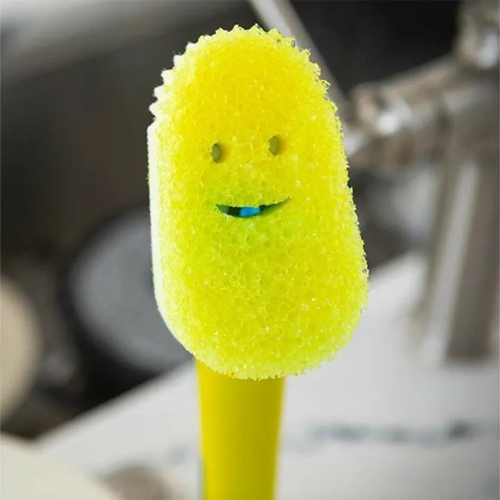 Scrub Daddy Dish Daddy gąbka do mycia naczyń z uchwytem i dozownikiem detergentu