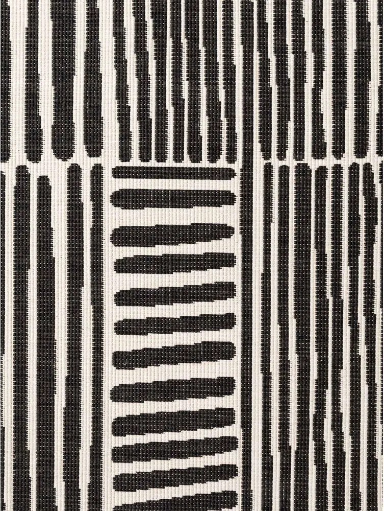 Czarny/kremowy okrągły dywan odpowiedni na zewnątrz ø 160 cm Haringey Bounds – Ted Baker