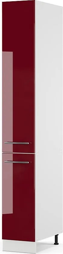 Szafka aptekarska bordowa czerwień wysoki połysk 30x58x206.8 fame-line