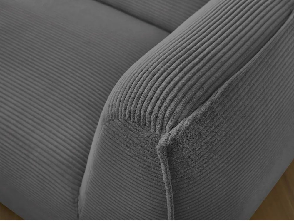 Ciemnoszara sztruksowa sofa 242 cm Giorgia – Bobochic Paris