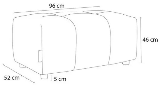Beżowy podnóżek z materiału bouclé Roxelane – Bobochic Paris
