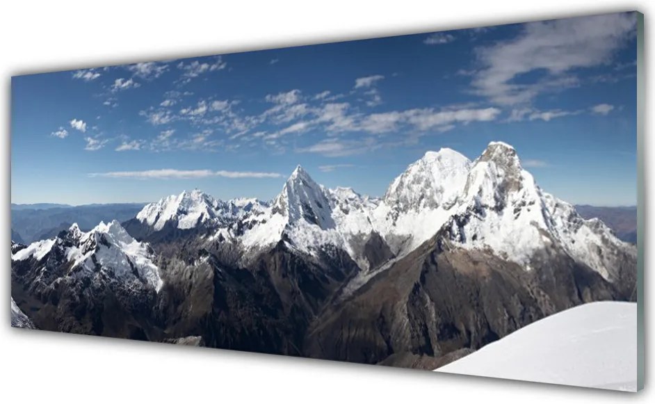 Szkło Ozdobne do Kuchni Surowy Pejzaż Górski