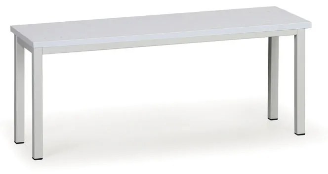 Ławka do szatni, siedzisko - laminat, długość 1000 mm, szara