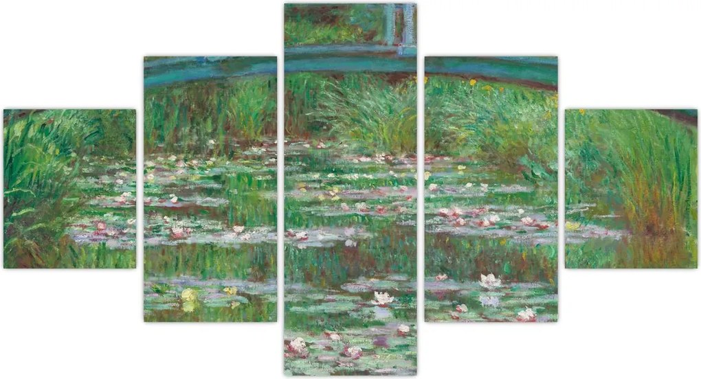 Obraz - Claude Monet, The Japanese Footbridge, reprodukcje (125x70 cm)