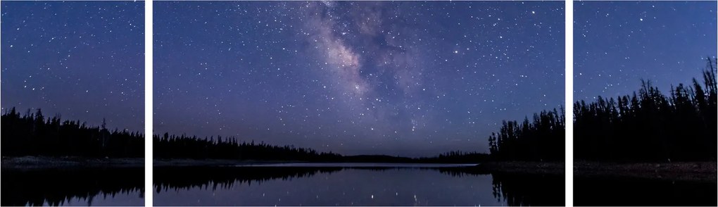 Obraz nocnego nieba (170x50 cm)