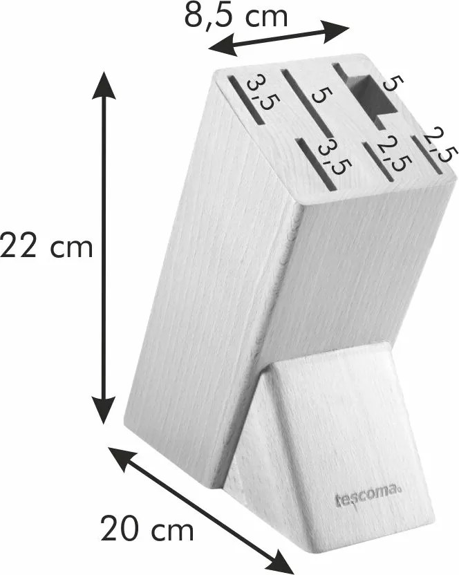 Tescoma Blok NOBLESSE na 6 noży, nożyczki/ ostrzałkę, S