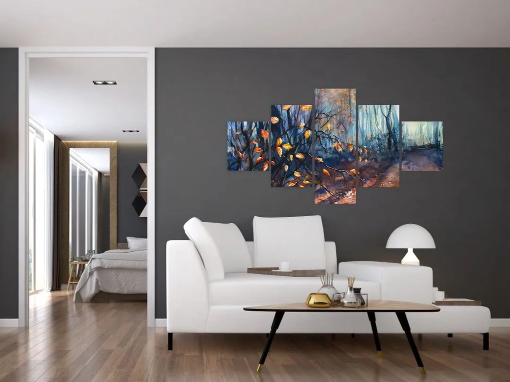 Obraz - Promienie jesiennego słońca (125x70 cm)