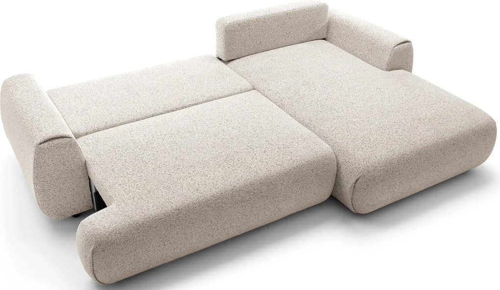 Melanżowy narożnik nowoczesny jasny popiel Z4-M99