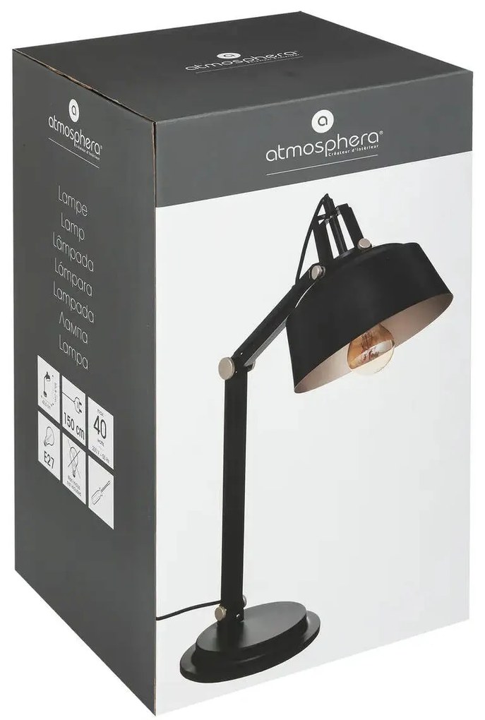 Lampa stołowa SOUL, metalowa, 56 cm