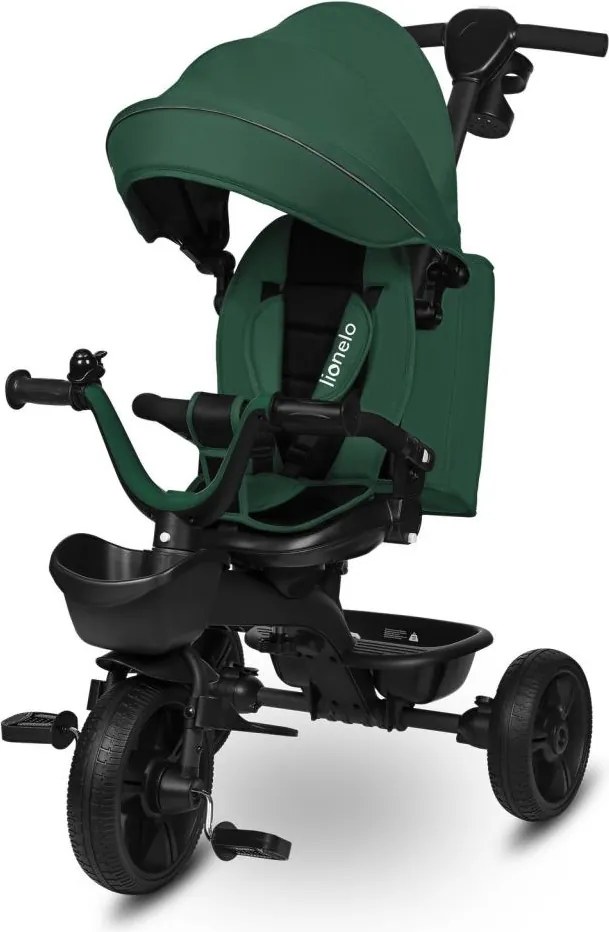 Lionelo - Trójkołowy rowerek dziecięcy KORI Green Emerald