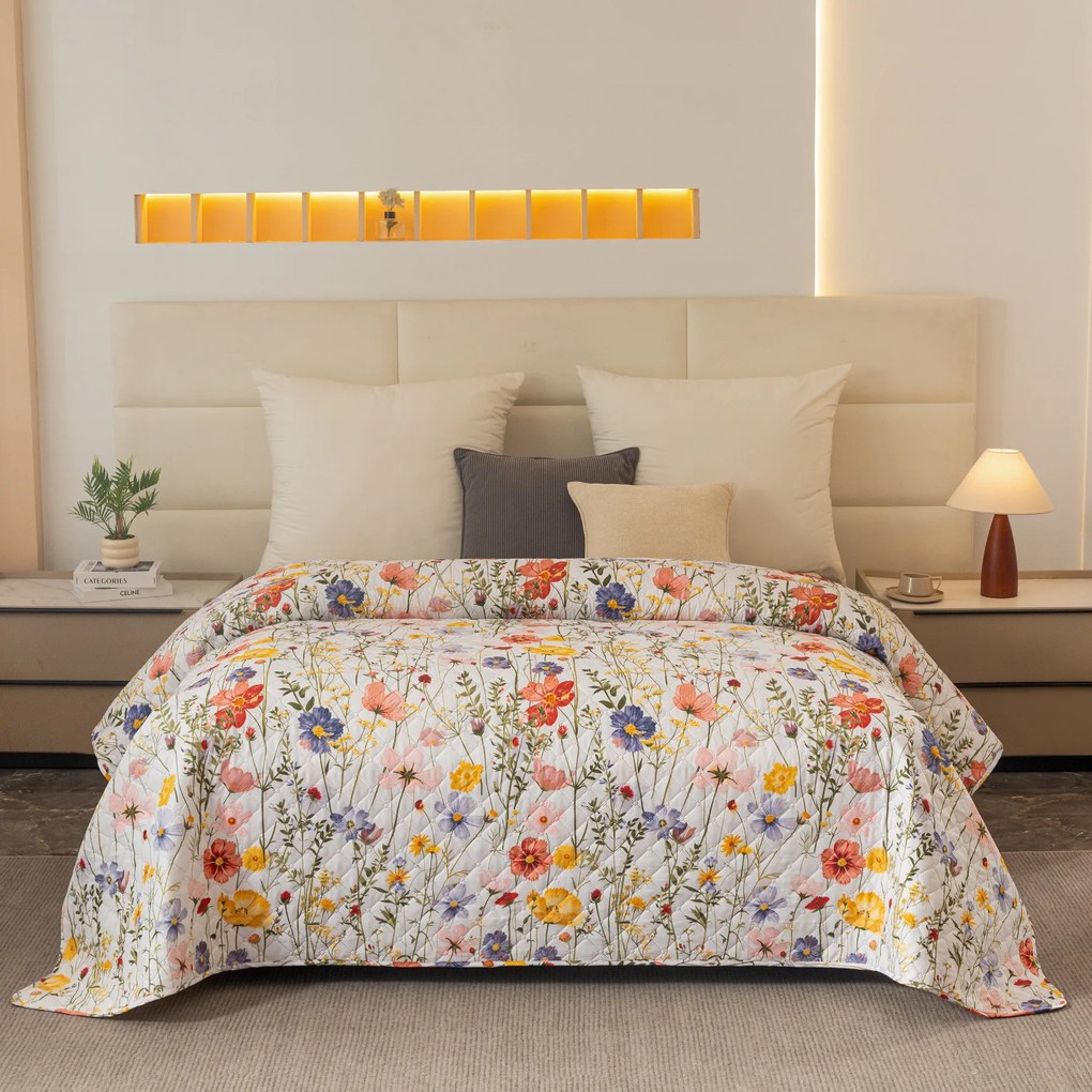 Narzuta na łóżko WILDFLOWERS, kolorowy Rozmiar: 170 x 210 cm