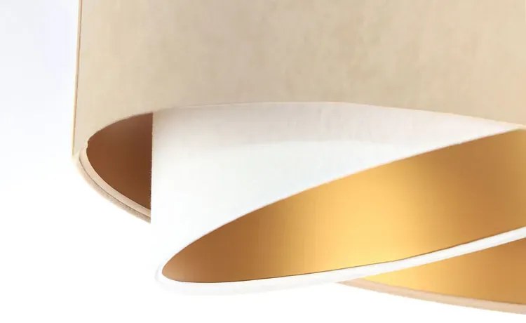Beżowa asymetryczna lampa wisząca - EX976 B5-G69