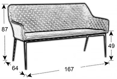 PARIS LIKA-TEX® mocca - luksusowa 3-osobowa sofa ogrodowa