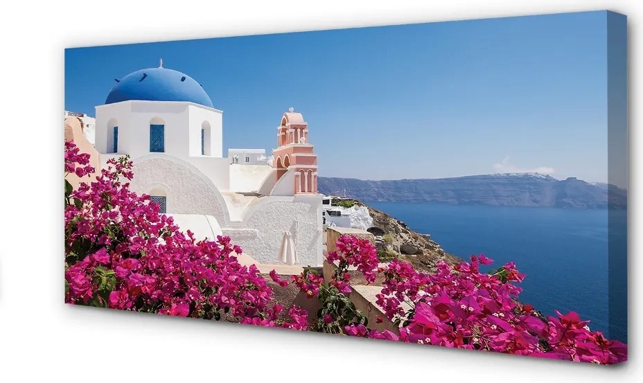 Obraz na płótnie Kwiatowy Zakątek nad Morzem