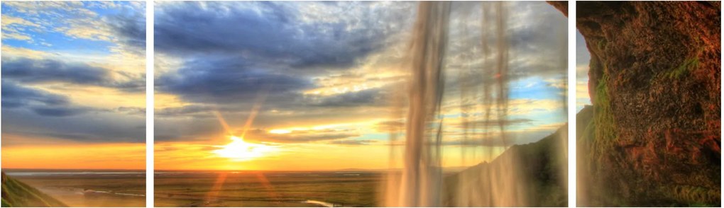 Obraz - Wodospad (170x50 cm)