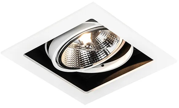 Nowoczesny reflektor wpuszczany biały 18 cm regulowany - Artemis 111 Nowoczesny Oswietlenie wewnetrzne