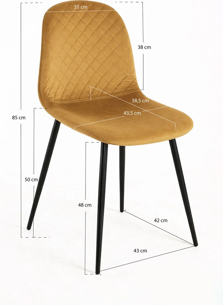 Zestaw 4 Krzese Boide