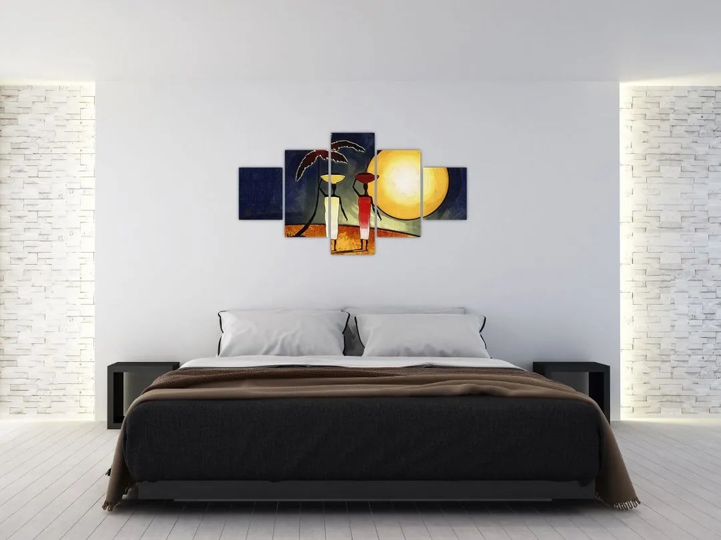 Obraz starożytnego obrazu (125x70 cm)