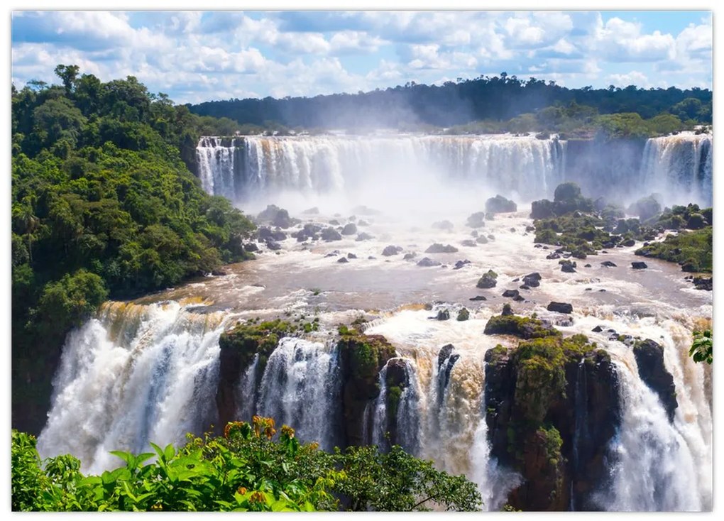 Obraz wodospadu Iguassu (70x50 cm)