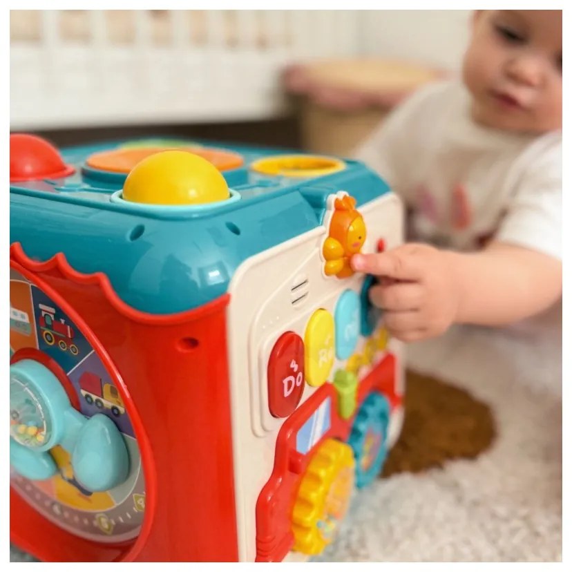 Woopie baby wielofunkcyjna kostka aktywności montessori 6w1 - 18m+