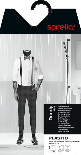 Zasłona prysznicowa 180x200 cm Dandy – Spirella