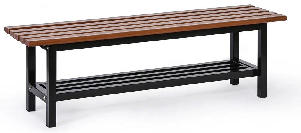 Ławka do szatni SITO, 1500 mm, brązowa