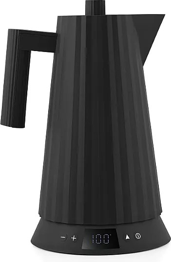 Czajnik Elektryczny Alessi Plissé Czarny 1,7L z Kontrolą Temperatury i Obrotową Podstawką 360°