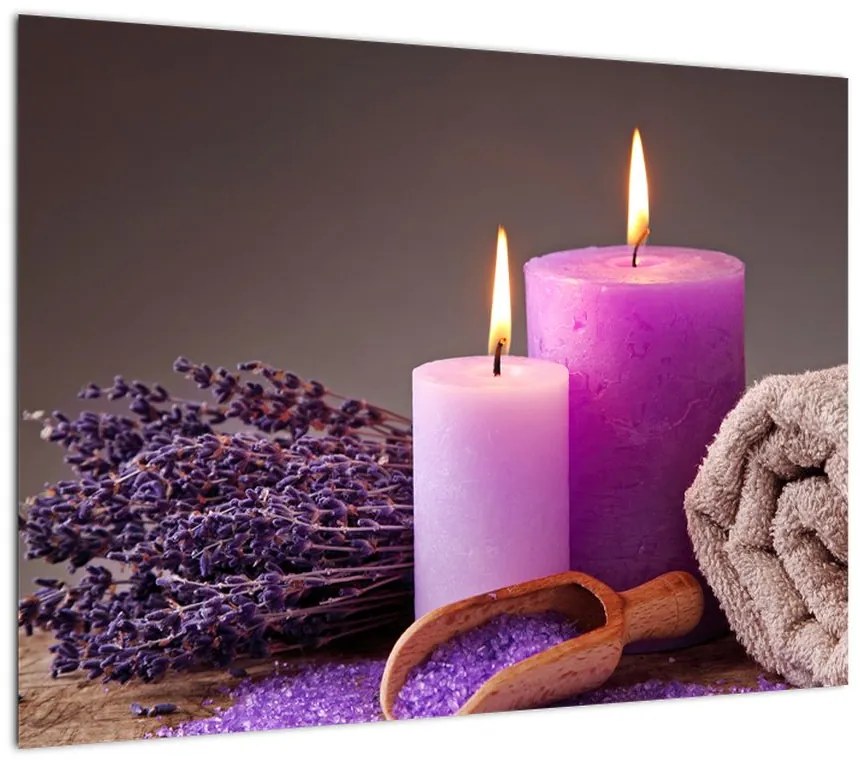 Obraz na szkle - rzeczy spa (70x50 cm)