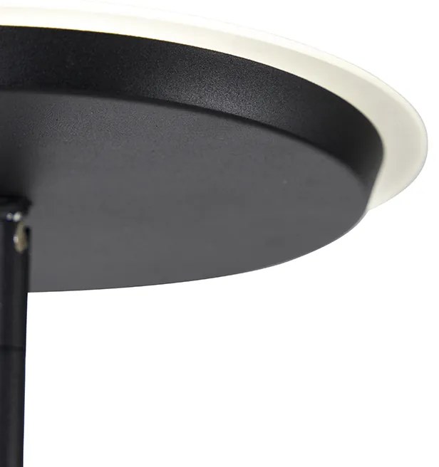 Lampa stojąca czarna w tym LED z pilotem - BumuDesignerski Oswietlenie wewnetrzne