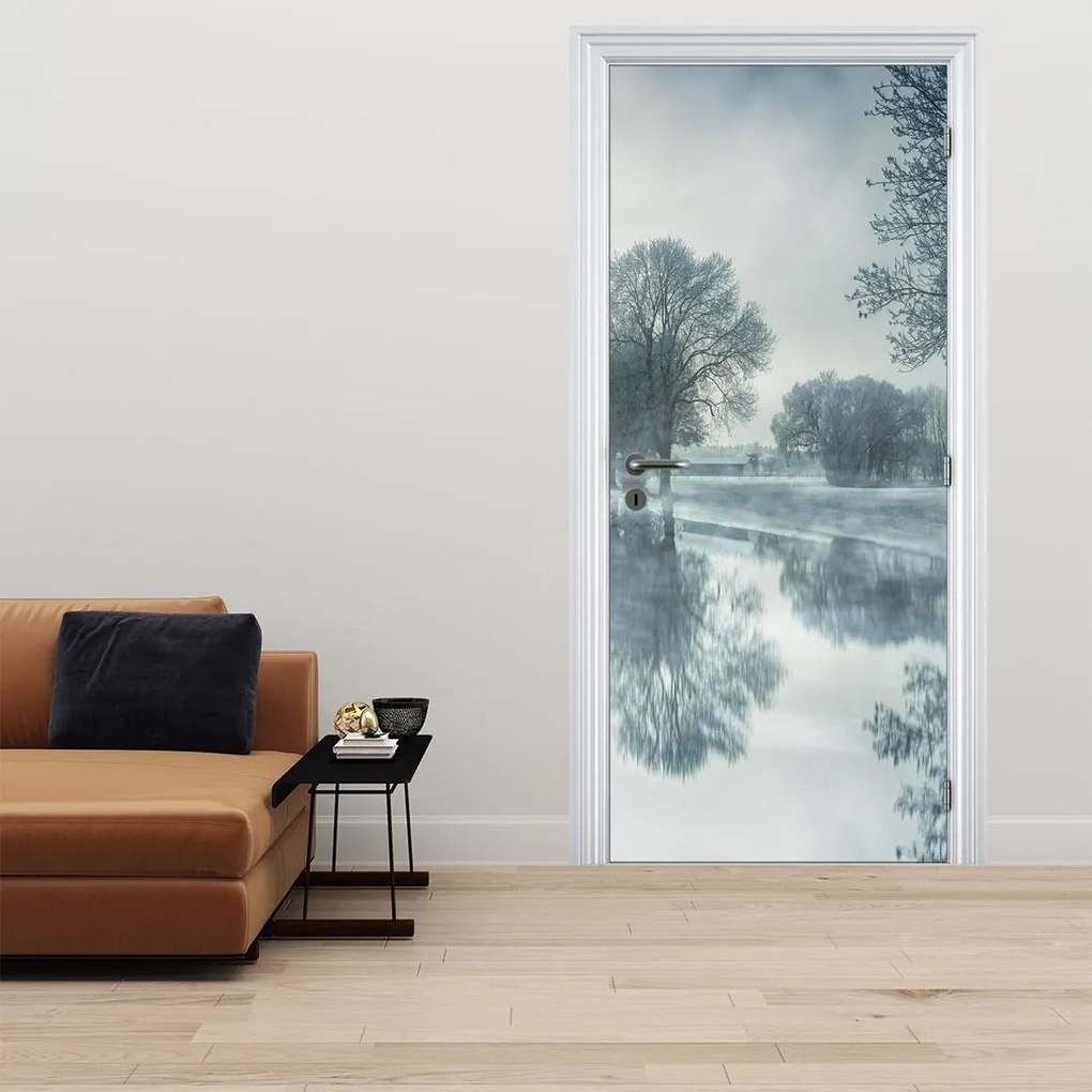 Fototapeta na drzwi - Zimowa przyroda (95x205cm)