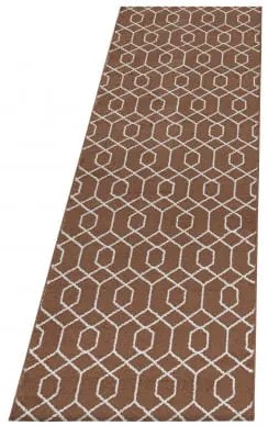 Dywan nowoczesny Efor geometria ceglany 80 cm x 250 cm
