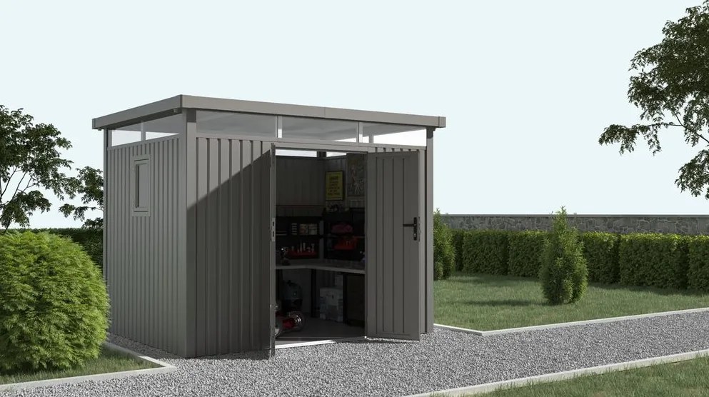 Domek ogrodowy ANNA C, 222 x 294 x 230 cm, metal