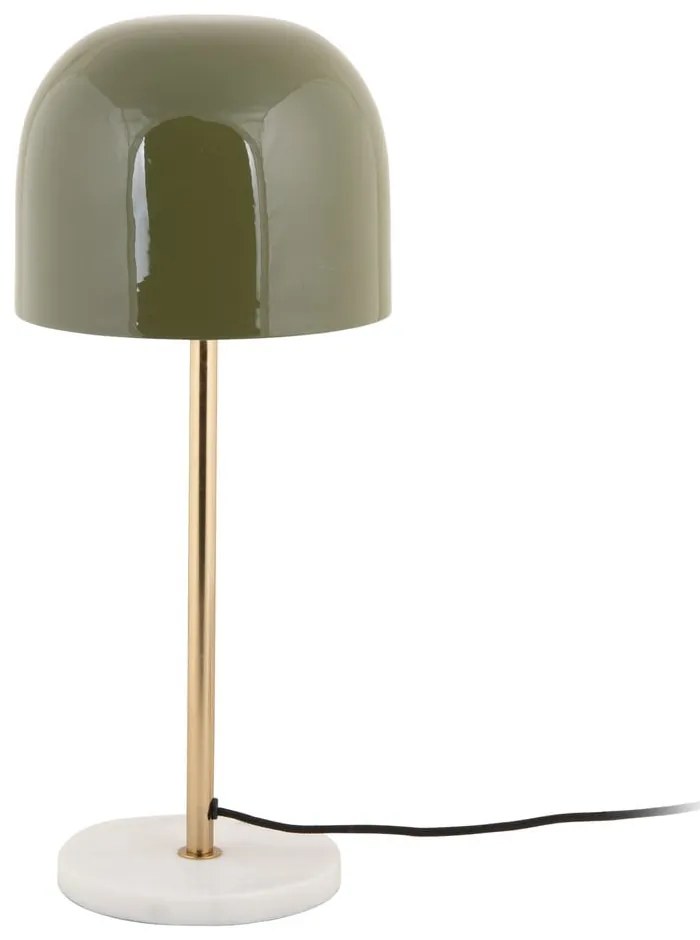Lampa stołowa w kolorze khaki z metalowym kloszem (wysokość 50 cm) Manta – Leitmotiv