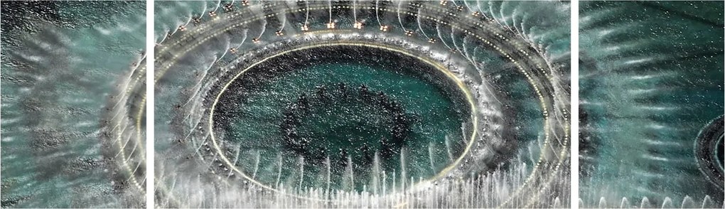 Obraz fontanny (170x50 cm)