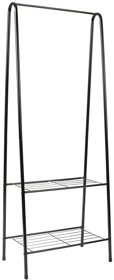 Minimalistyczny czarny wieszak na ubrania G4-G30