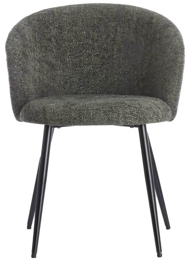 Metalowe fotele jadalniane zestaw 2 szt. w kolorze khaki Radaja – Light &amp; Living